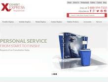 Tablet Screenshot of exhibitexpress.ca